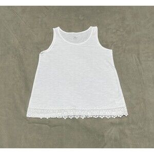 The Children's Place Sleeveless Top  - Size L/G 10 / 12 - White